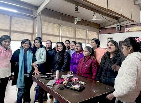 Dressing Up and Makeup classes for blind women at nab center