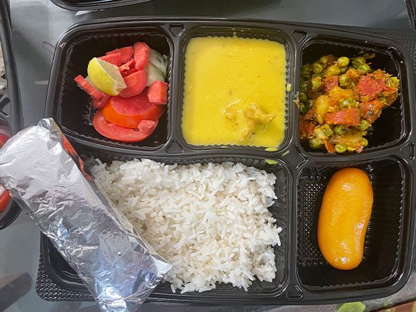nutritious meal for blind woman
