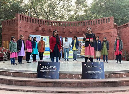 Nukkad Natak by NAB Students at INA Delhi Haat as a part of disability awareness week in November 23