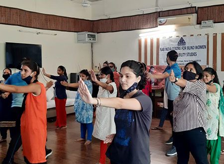 Self Defense workshop for blind women